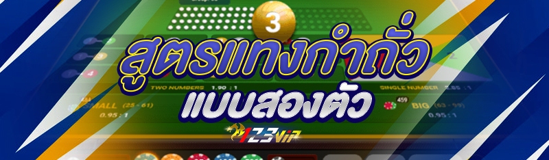 สูตรแทงกำถั่วแบบสองตัว