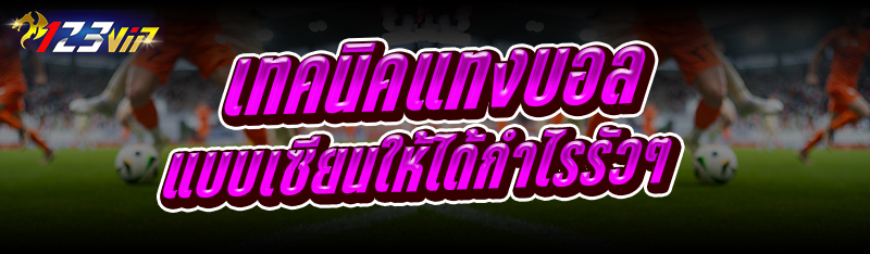 เทคนิคแทงบอล แบบเซียนให้ได้กำไรรัวๆ